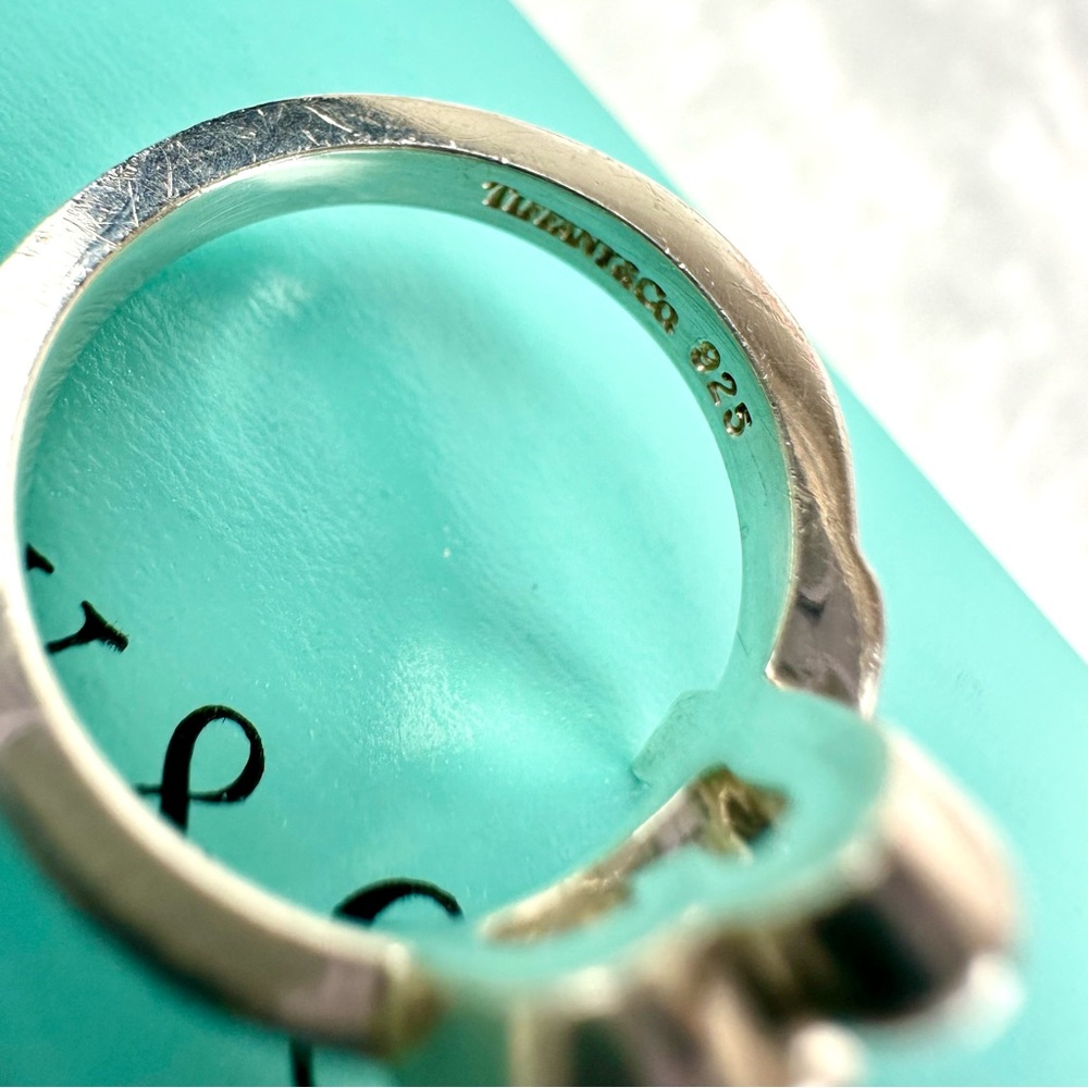 Tiffany & Co Paloma Picasso heart ring size 48 BEAUTIFUL 925 silver - Picture 8 of 12